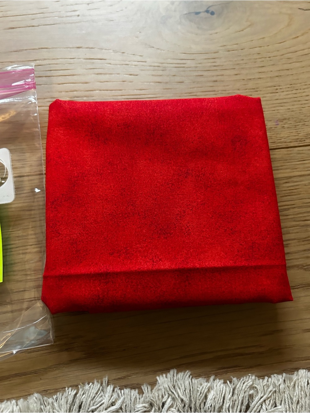 Red fabric